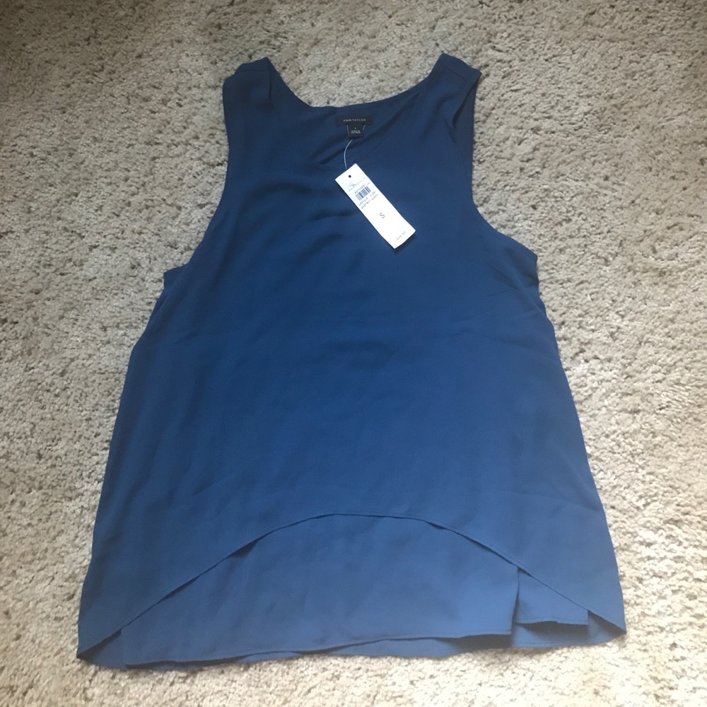 FINAL SALE- Ann Taylor mixed media shirt