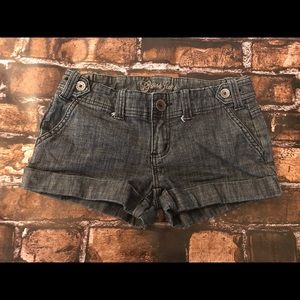 Guess Jeans button tab denim shorts