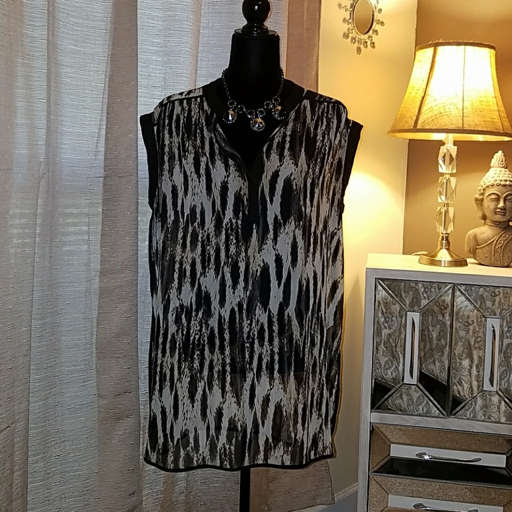 Animal Print Blouse
