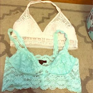 Two Medium Bralettes