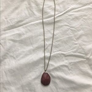 Long gem necklace