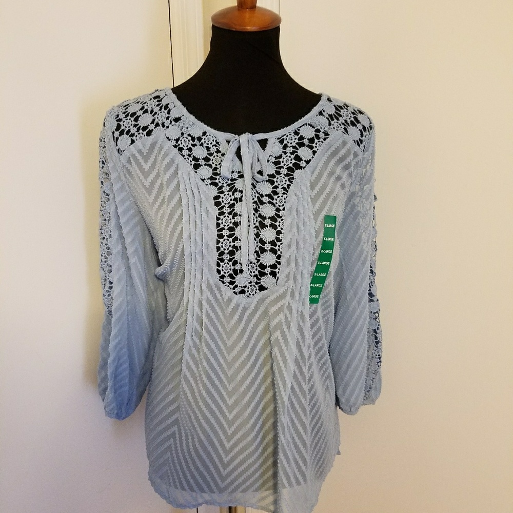 Bila Boho sky blue top