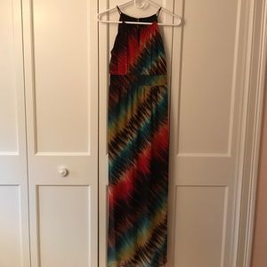 Multi-Colored Maxi Dress
