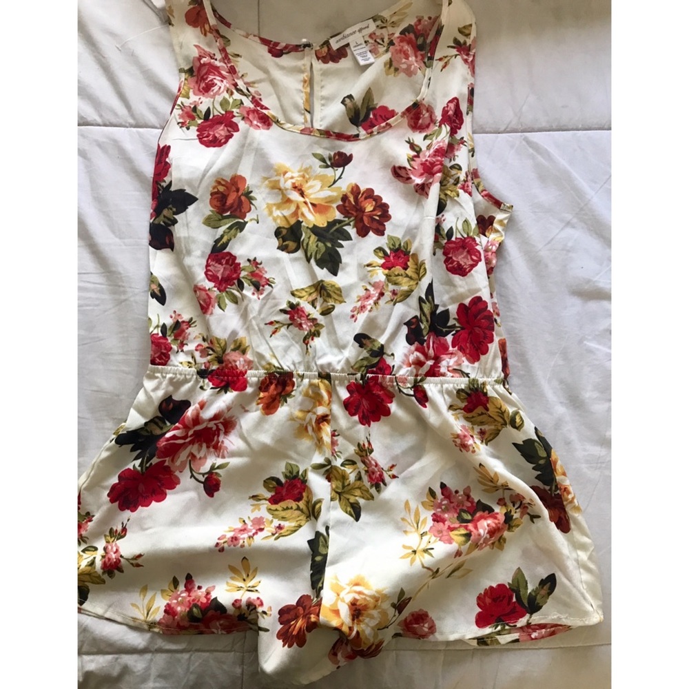 Flower Print Romper