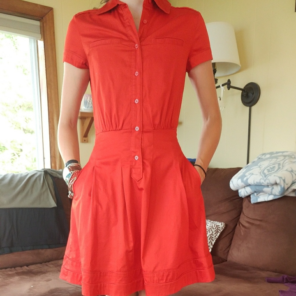 Short sleeve banana republic dress