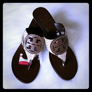 Tory Burch Louisa Thong Wedge