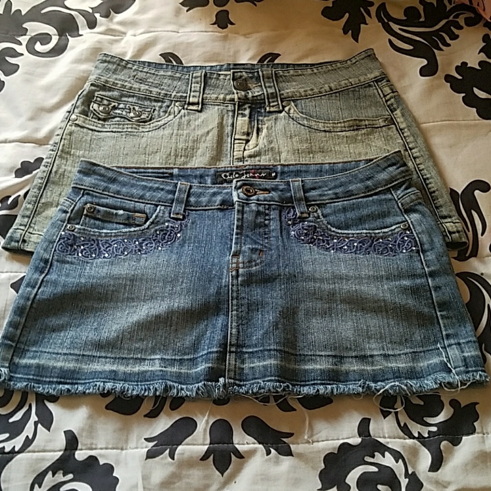Denim skirts