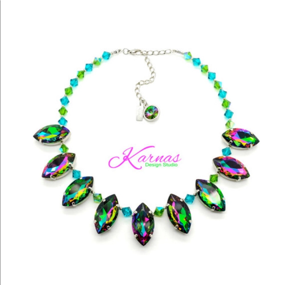 💎 OMNI Crystal Statement Necklace One-Of-A-Kind