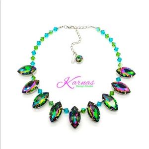 💎 OMNI Crystal Statement Necklace One-Of-A-Kind