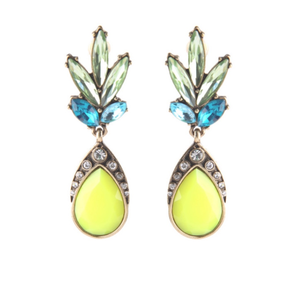 Pineapple statement earrings