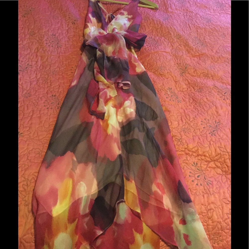 BCBG Maxazria dress, 100% silk