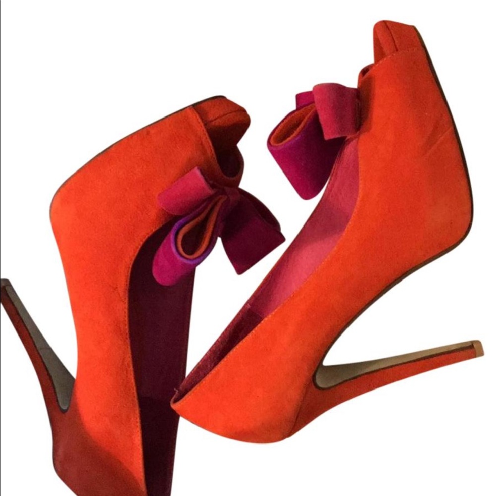 Orange Jeffrey Campbell Pumps