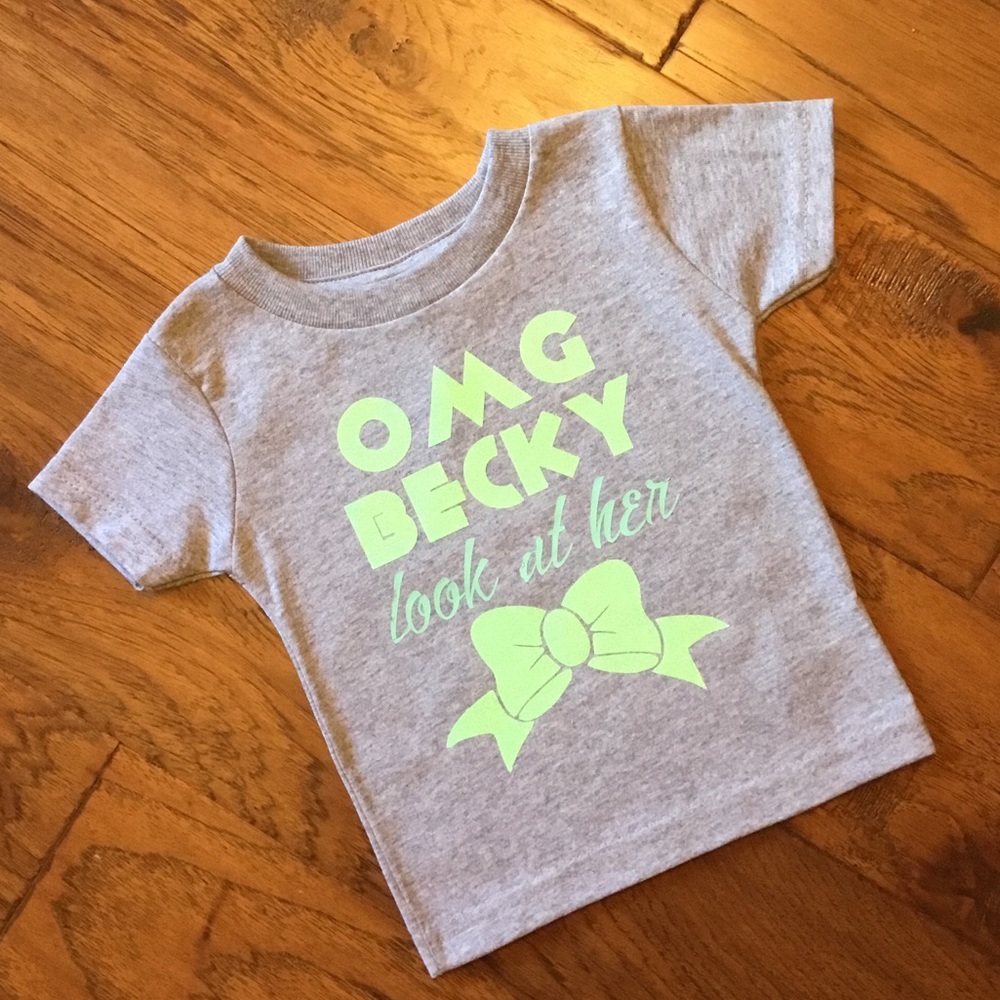 Becky Look at Her Bow Custom Tickled Pink! Tee