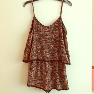 Tribal Print Romper
