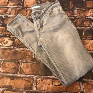 Levi's 711 series light gray faded Jeans