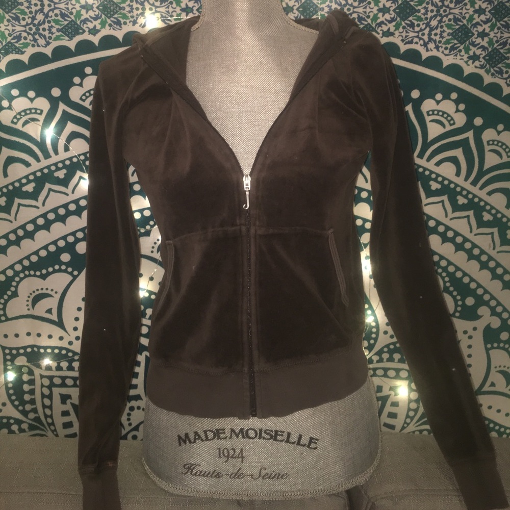 Vintage Juicy Couture Velvet Zip Up
