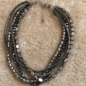 Silpada multicolored bead/sterling silver necklace