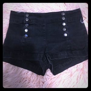Black sailor shorts
