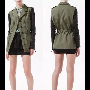 *BLOGGER FAV* ZARA Safari Jacket Leather Sleeves