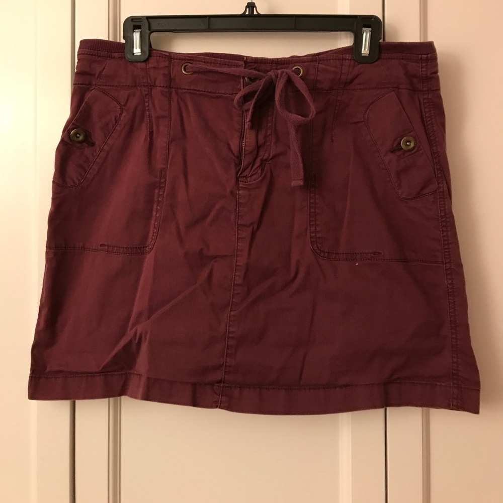 Burgundy Skort with Pockets