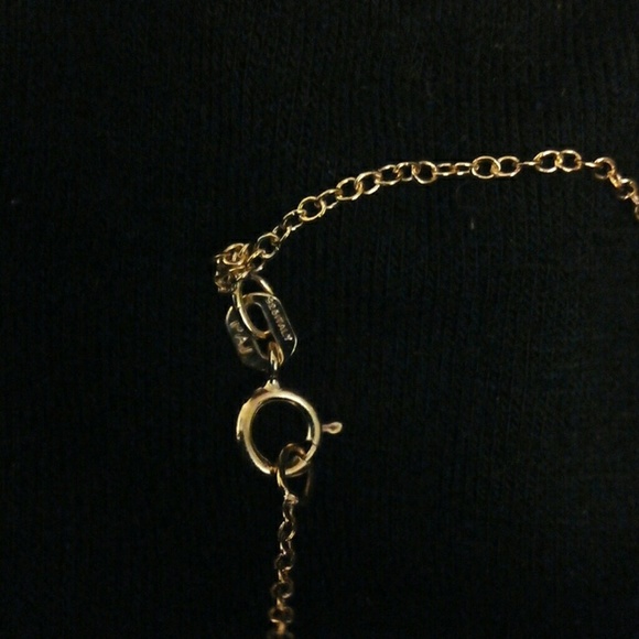 Lovely Gold Sterling Pop Art Love necklace - Picture 4 of 7