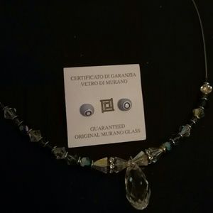Crystal Necklace and earrings
