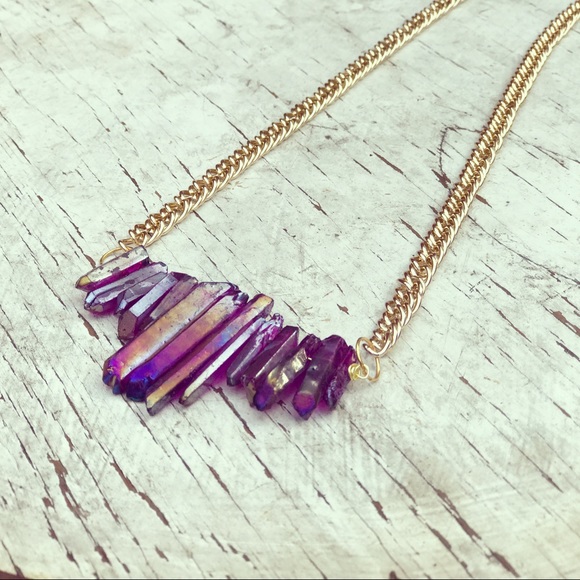 Jewelry - Purple quartz necklace