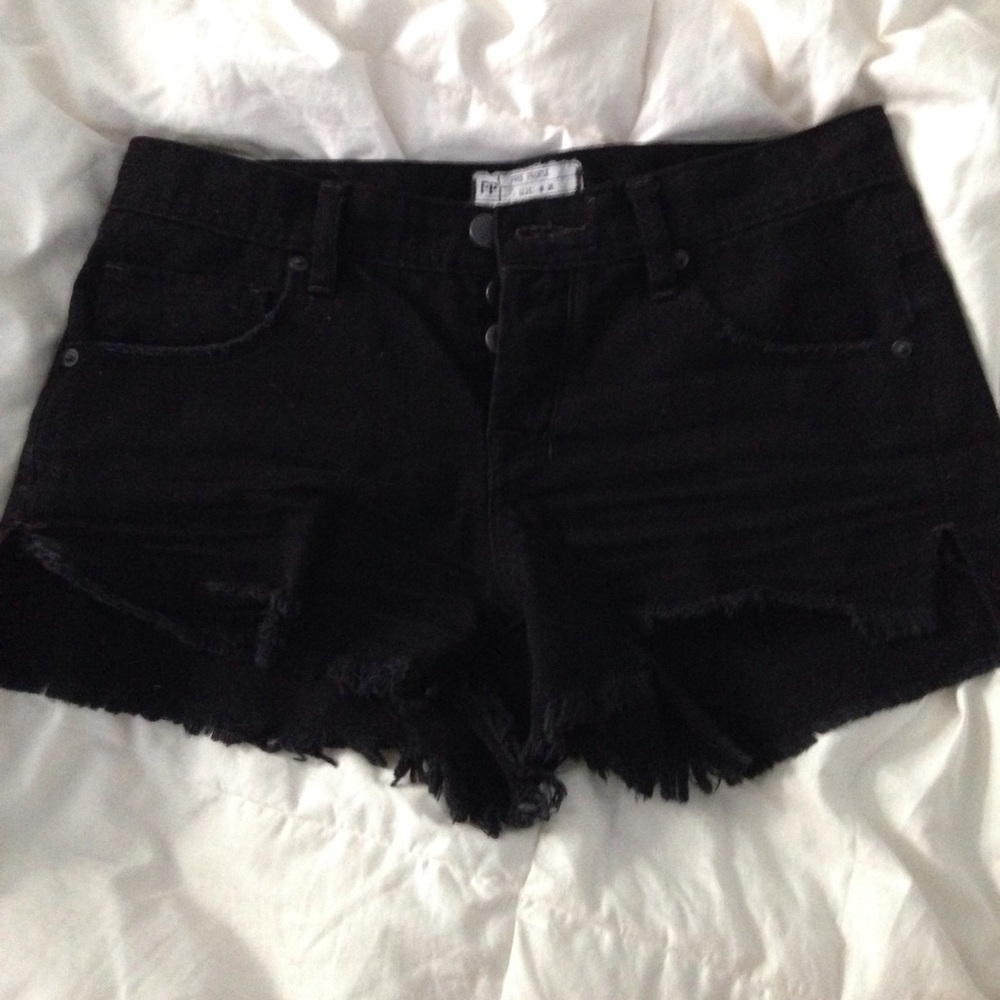 Free People Jean shorts