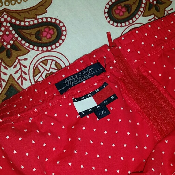 Tommy Hilfiger Red & White Polka Dot Strapless Summer Dress | Sz. L - Picture 5 of 5