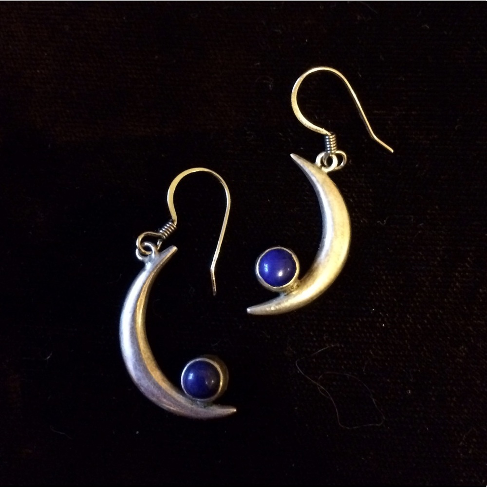 Silver Moon Earrings