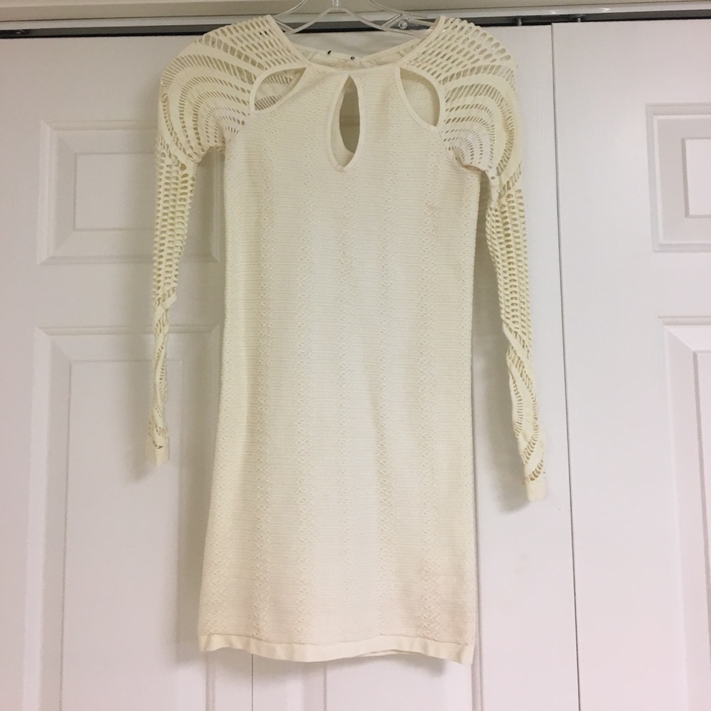 Ivory pencil dress