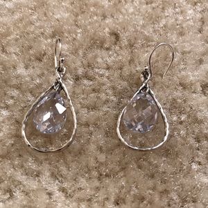 Silpada Sterling silver / cubic zirconia earrings
