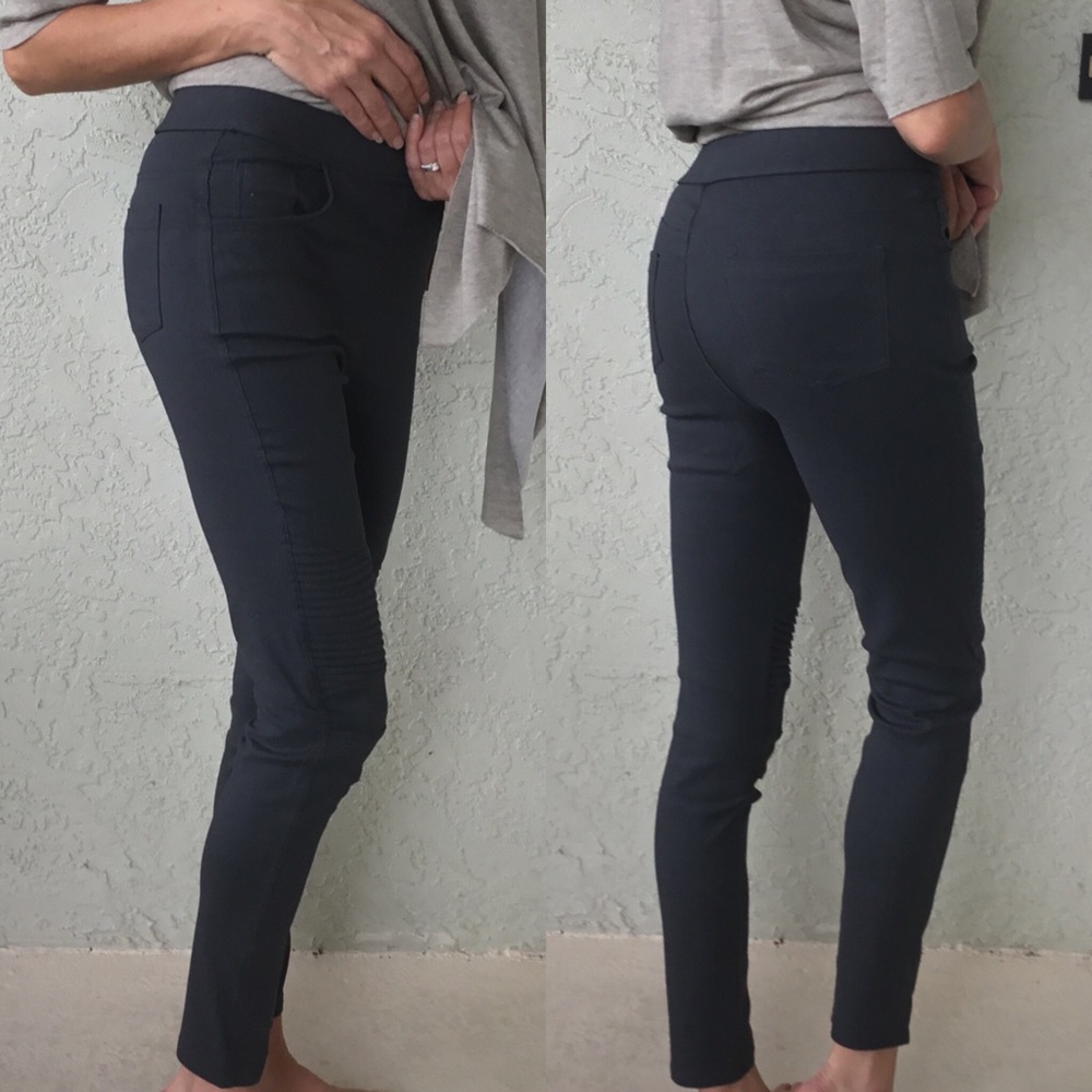 Small Charcoal Moto Jeggings - Picture 2 of 3