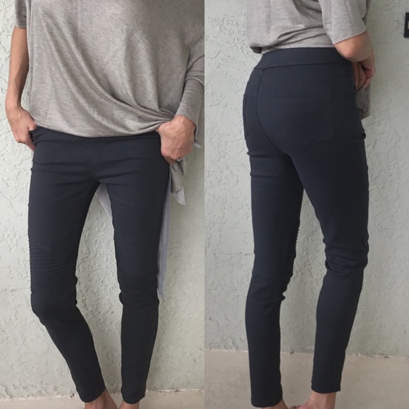Small Charcoal Moto Jeggings - Picture 3 of 3