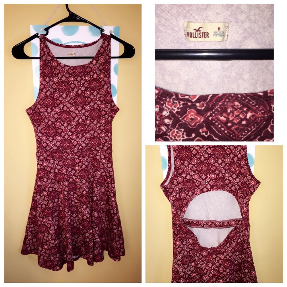 Hollister- Cutout back Dress