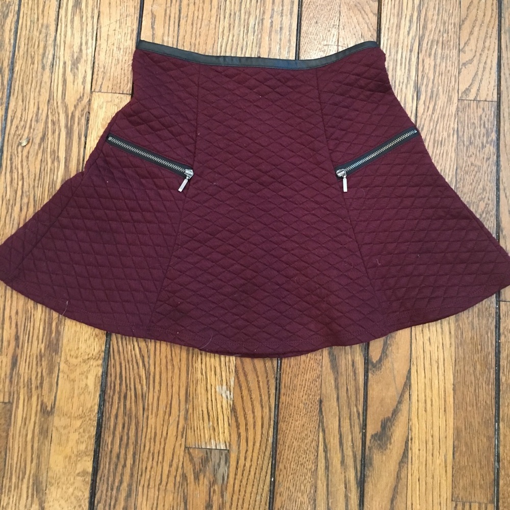 Burgundy skirt