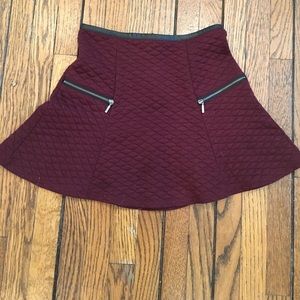 Burgundy skirt