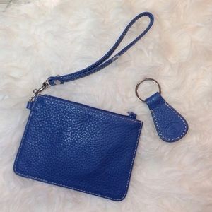 Blue Dooney & Bourke Wristlet