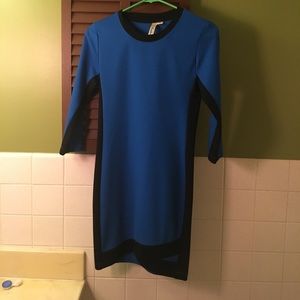 Royal blue and black dress size small!