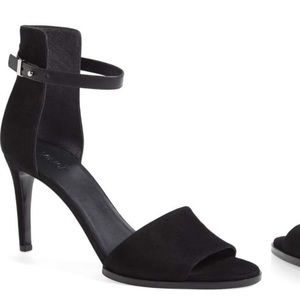 Vince Black Suede Adley Heel 8.5