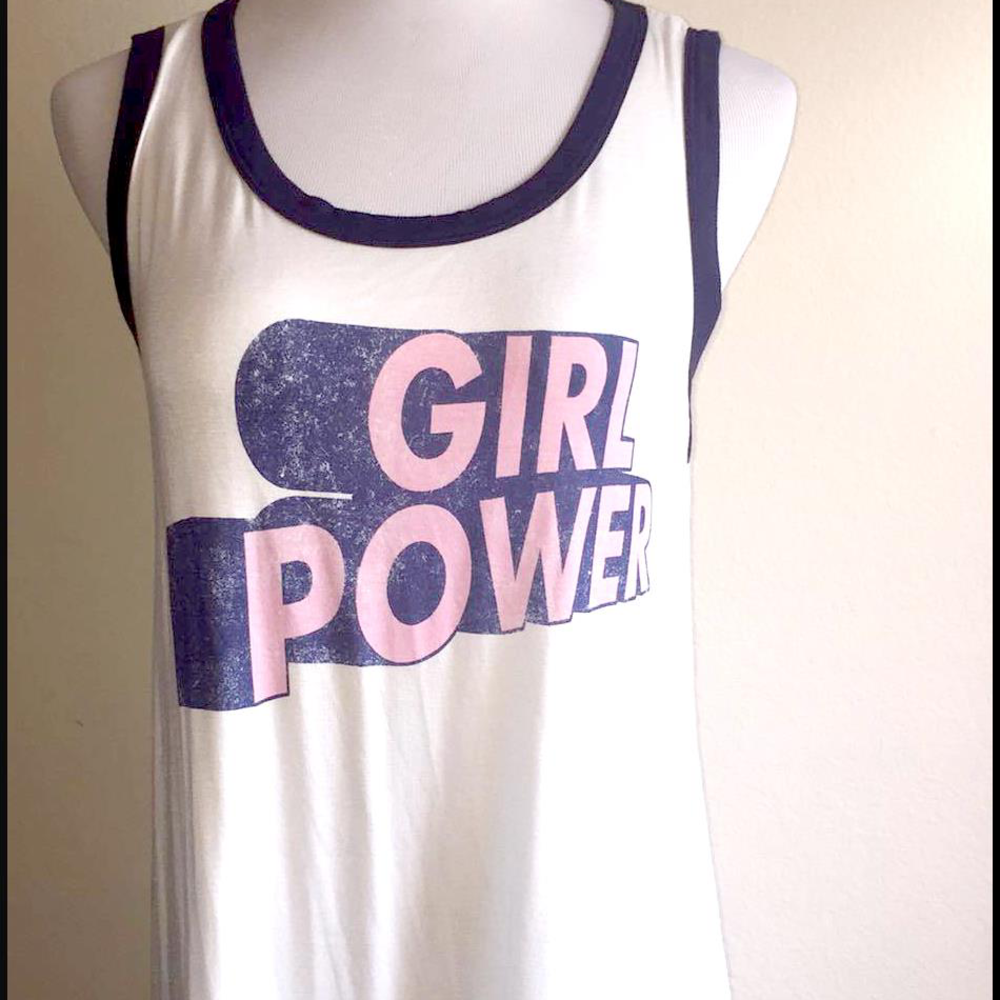 Girl power tank top size XL