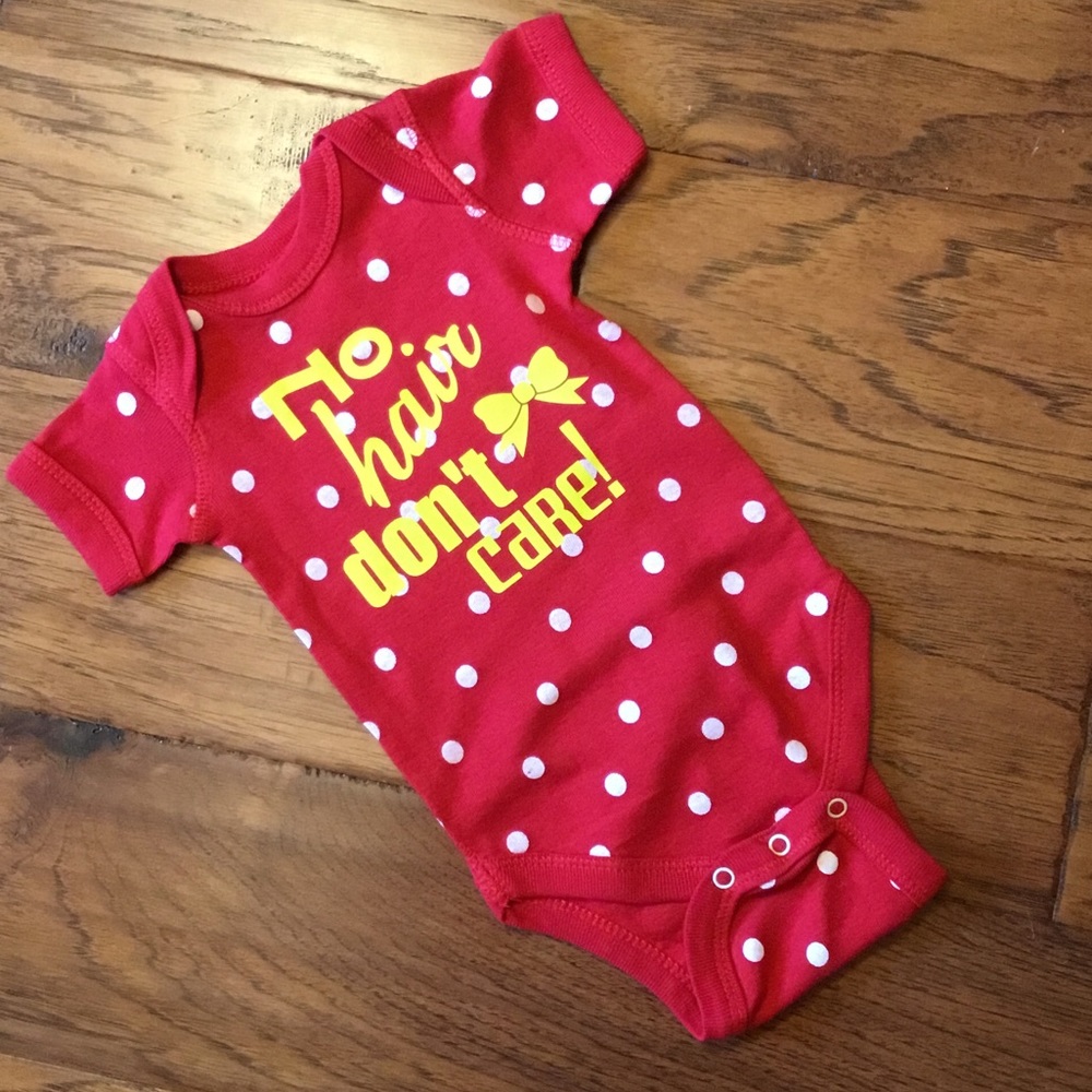 No Hair Don't Care Infant Onesie/Bodysuit