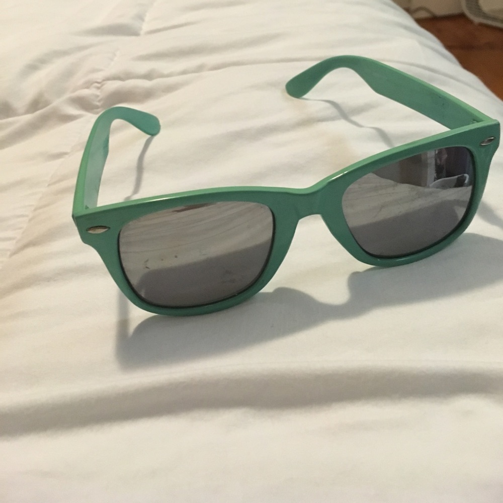 Teal sunglasses