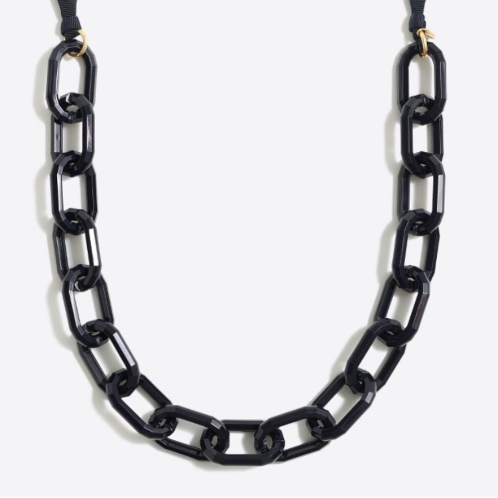 brand new JCREW navy link necklace NWT