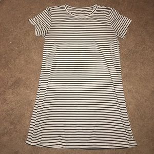 stripped t shirt dress