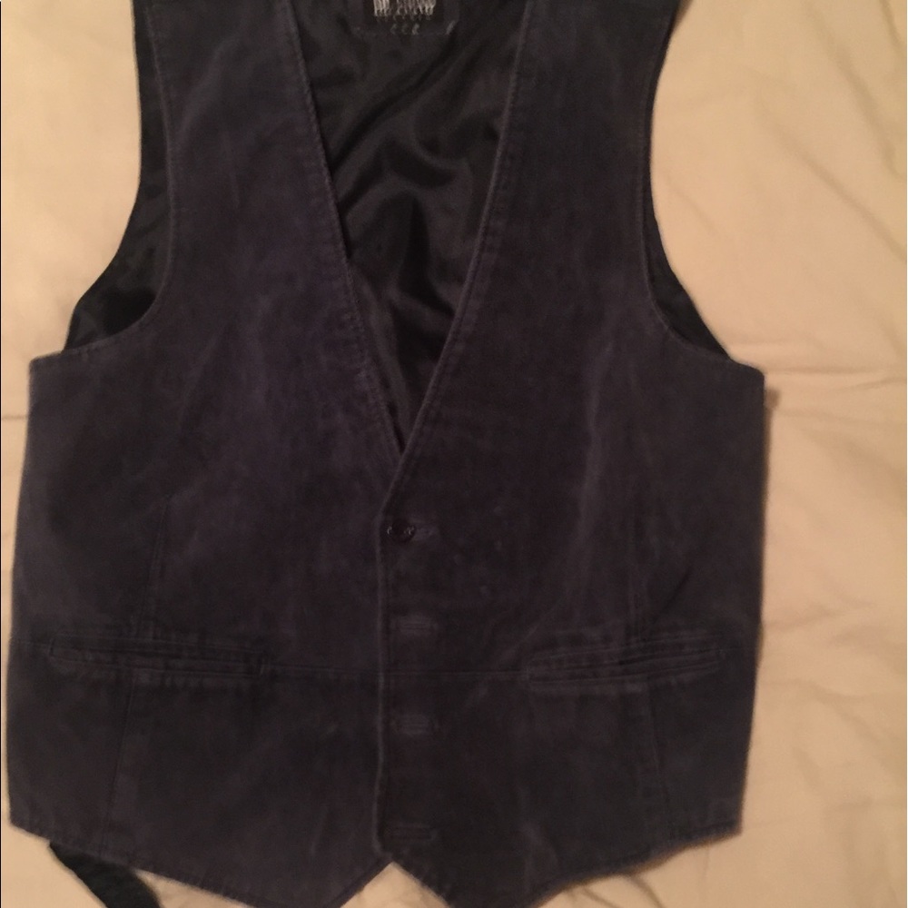 Blue Suede Vest