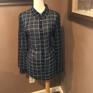 Sheer button up blouse