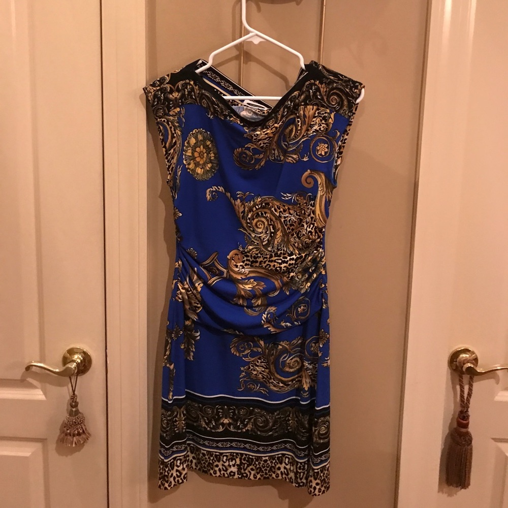 Gorgeous boat neck leopard accent dress🌸🌸🌸🌸