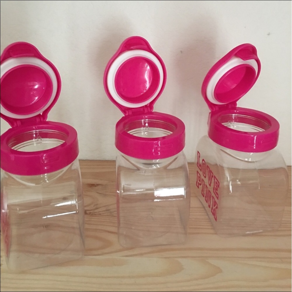 3 piece Victoria's Secret Love Pink containers - Picture 2 of 3