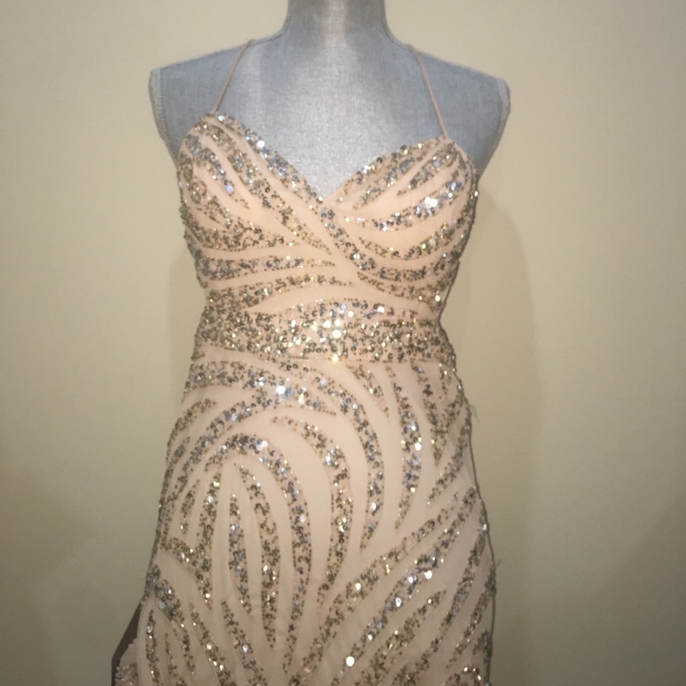 Beautiful beaded prom dress